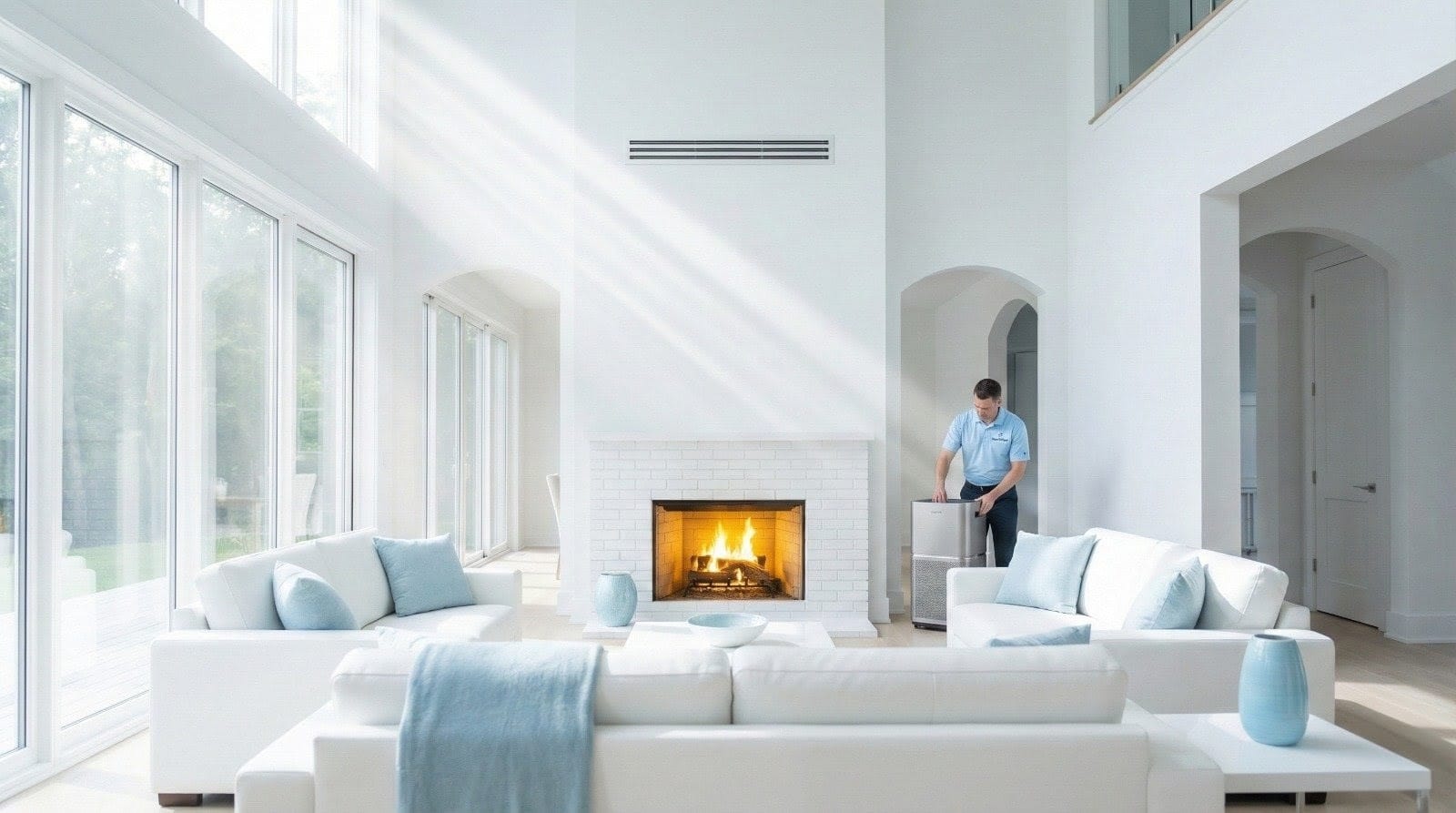 Professional cleaning equipment and before/after results